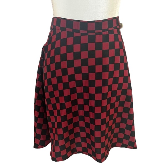 Disturbia Dresses & Skirts - Disturbia Black N Red Skater Skirt Size 12